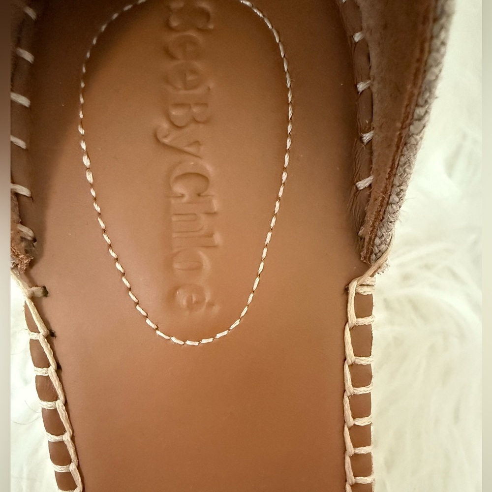 See By Chloe Glyn Espadrille Platform Wedge Sandals - Picture 6 of 9